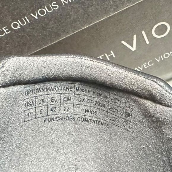 Vionic Uptown Leather Mary Jane Flats Comfort Shoes Women’s Size 11 W New in Box - Picture 13 of 14